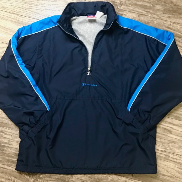 light blue champion windbreaker